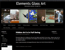 Tablet Screenshot of elementsglassart.com